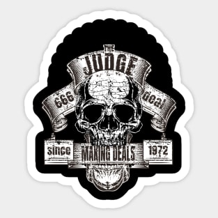 The Judge making deals Sticker